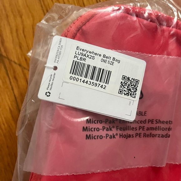 lululemon Everywhere Belt Bag Pale Raspberry - Picture 5 of 6